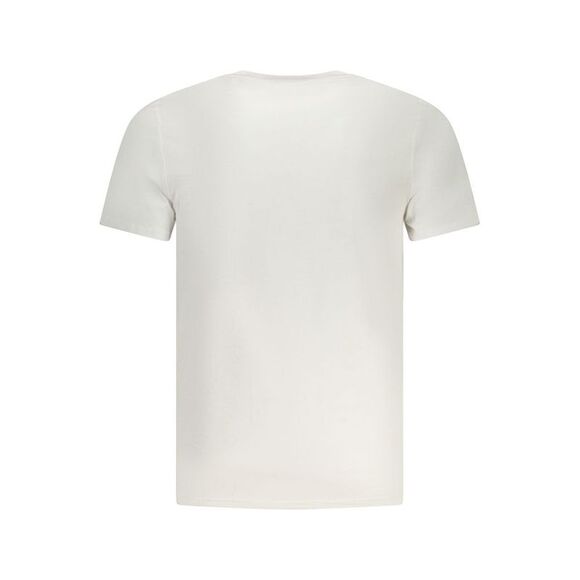Guess Jeans White Cotton Men Men's T-Shirt - Picture 2 of 2